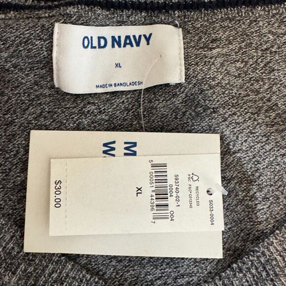 NEW Old Navy Marled Core V-Neck Sweater Men's Size XL - Picture 3 of 7